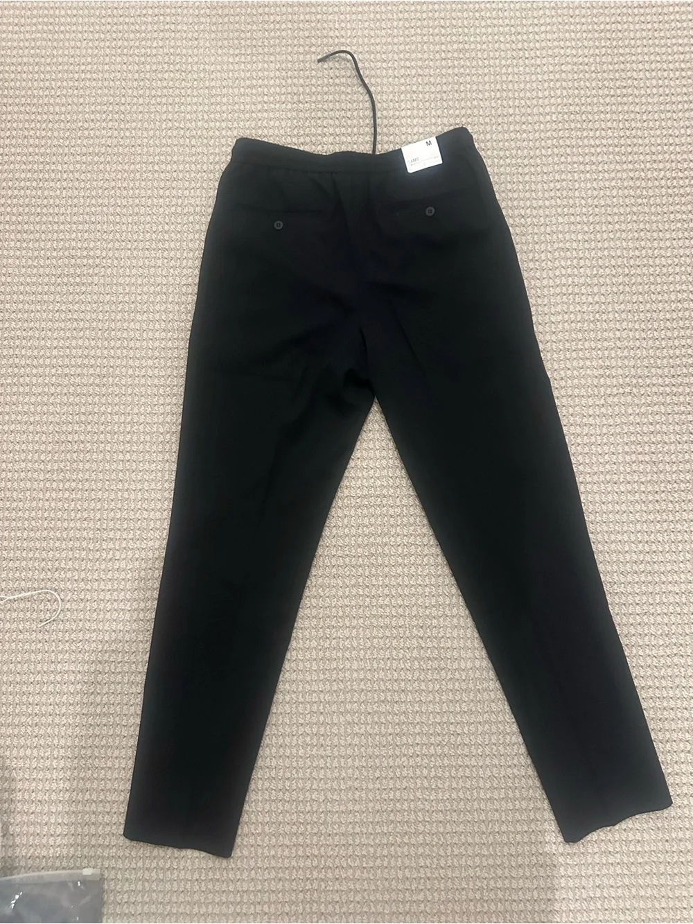 Express Black Men’s Stretch Drawstring Trousers